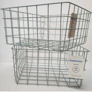 Brightroom wire bin 13 " 2 bins total